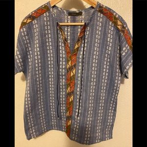 THML Embroidered Top Size Small